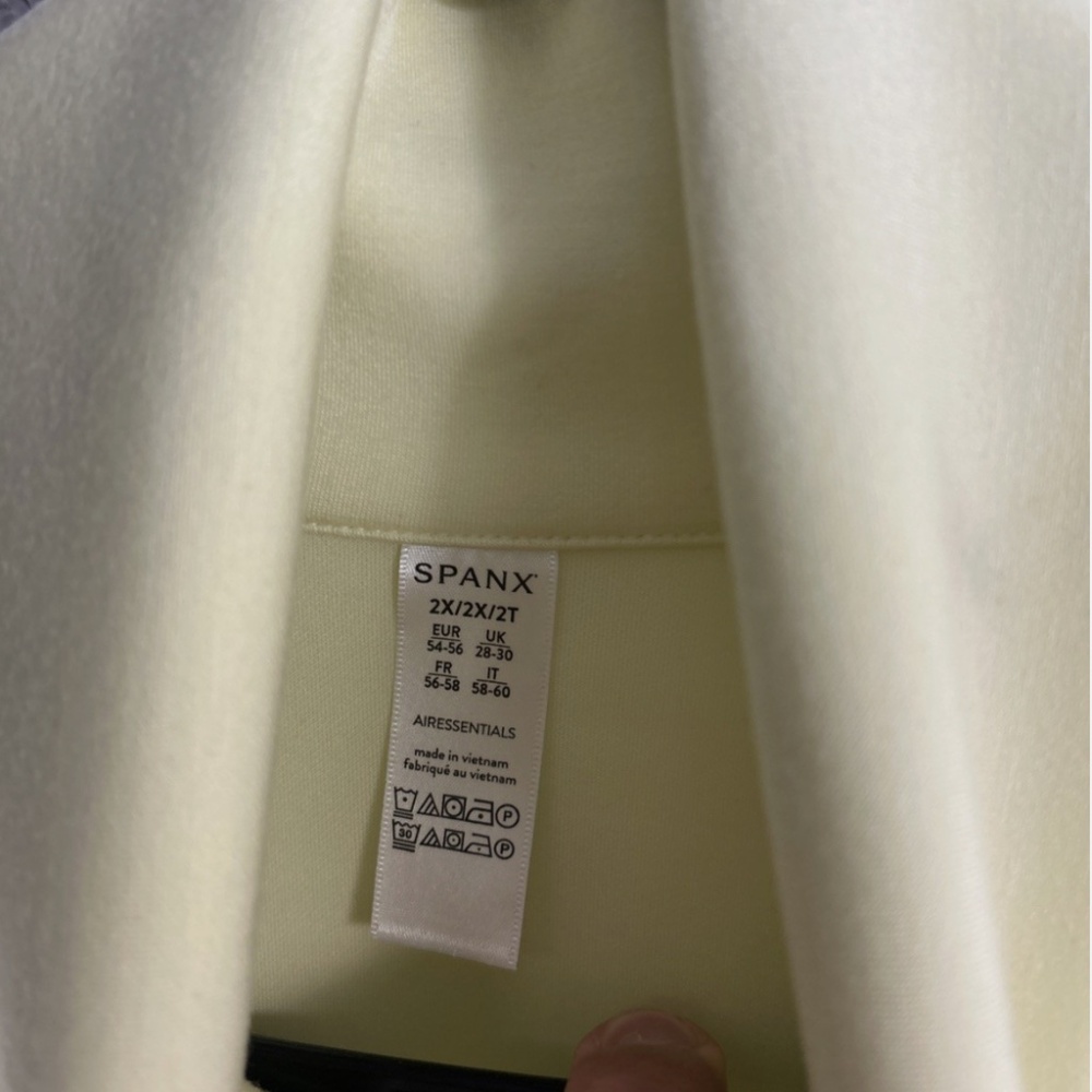 Spanx Airessentials Women's Crop Quarter Zip Pullover 2X Yellow Athleisure - Picture 5 of 7
